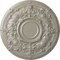 Ekena Millwork Oslo Ceiling Medallion (Fits Canopies up to 10 1/2"), Hand-Painted Pearl White, 28 1/8"OD x 1 3/4"P CM28OSPWS - alternate 1